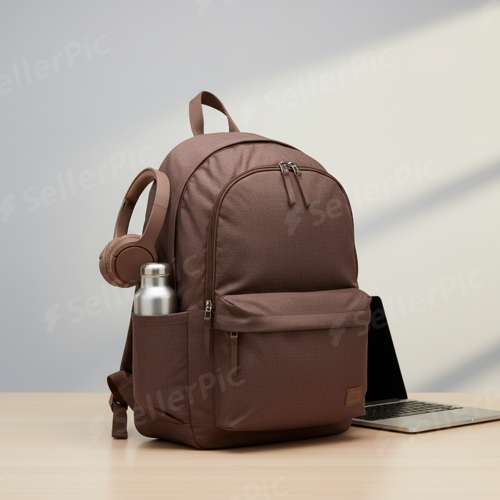 Premium Maroon Laptop Backpack for Men & Women | Waterproof Office, College & Travel Bag with bottle pocket