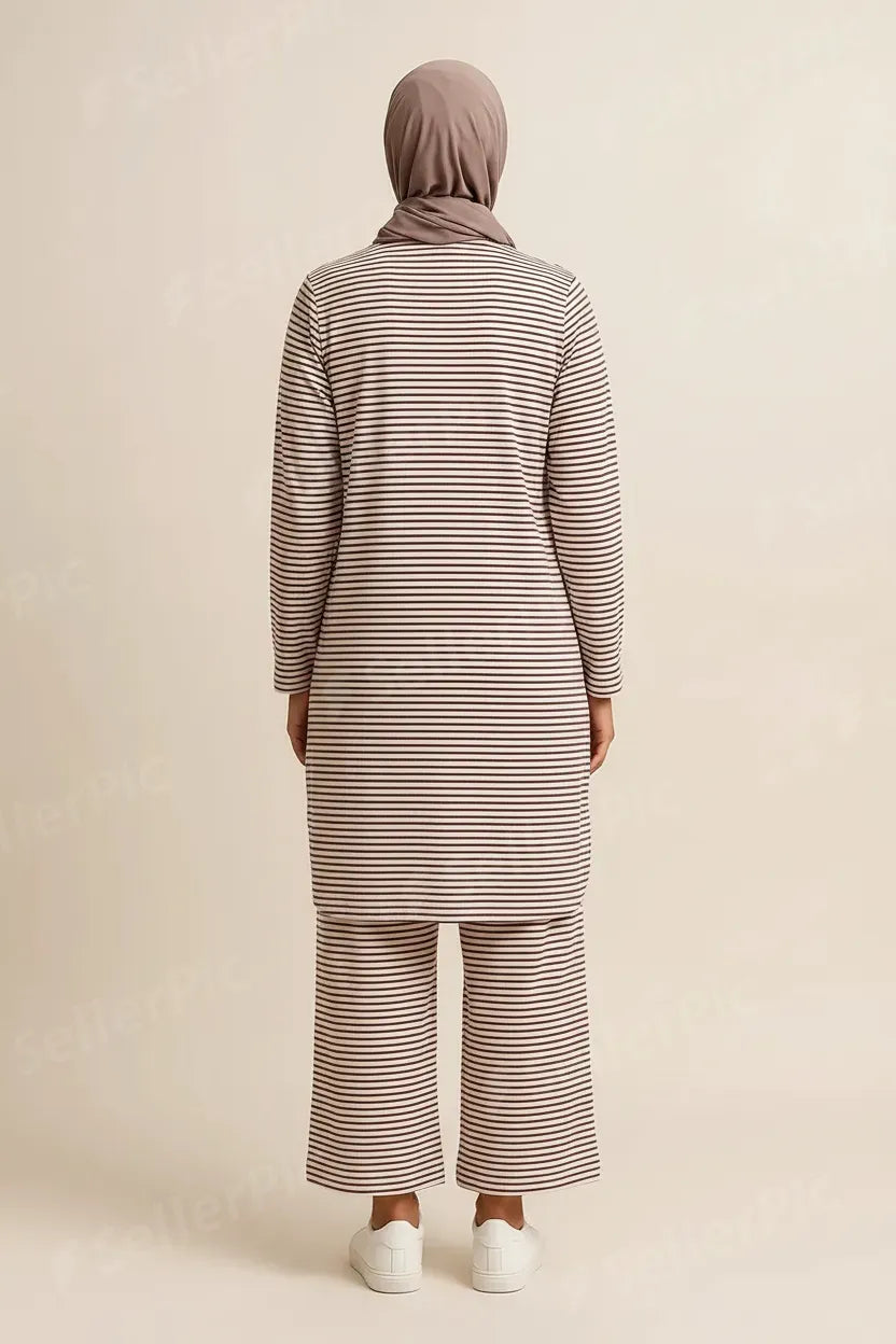 Women’s Cotton Printed Co-Ord Set – Soft Shirt & Pajama Pants Lounge Wear