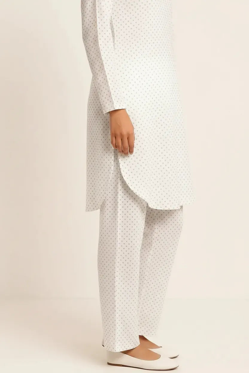 Women’s Cotton Printed Co-Ord Set – Soft Shirt & Pajama Pants Lounge Wear